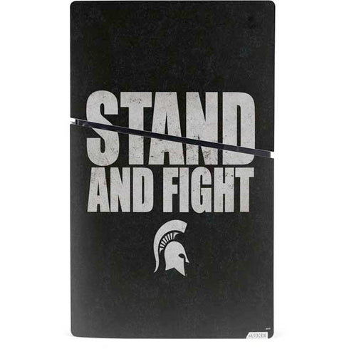 Michigan State University Stand and Fight PS5 Slim Digital Edition Console Skin
