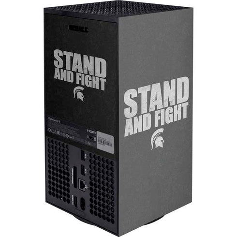 Michigan State University Stand and Fight XBox Series X Digital Edition Console Skin