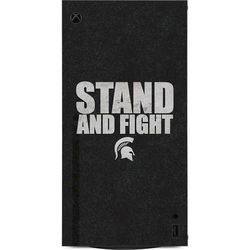 Michigan State University Stand and Fight XBox Series X Digital Edition Console Skin