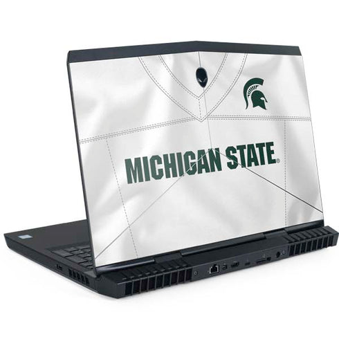 Michigan State University White Jersey Dell Alienware Skin
