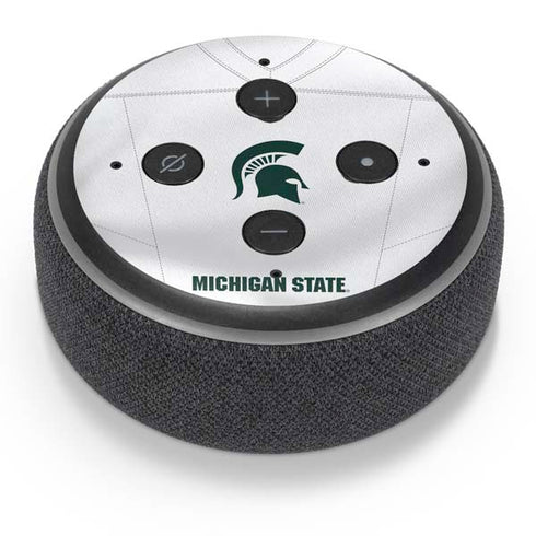 Michigan State University White Jersey Amazon Echo Dot Skin