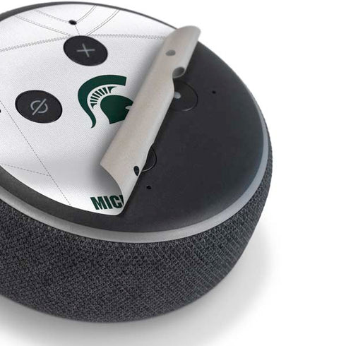 Michigan State University White Jersey Amazon Echo Dot Skin
