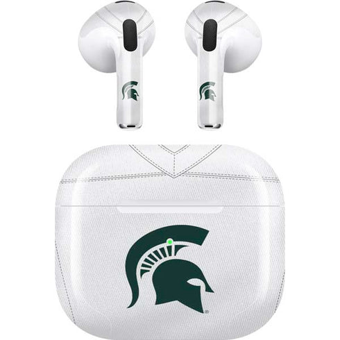 Michigan State University White Jersey Apple AirPods (3rd Gen 2021) Skin