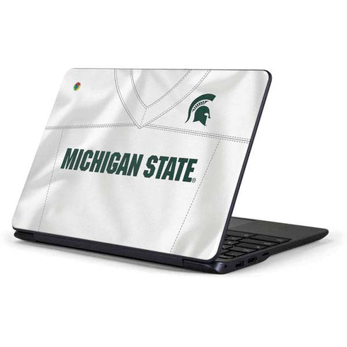 Michigan State University White Jersey Samsung Chromebook Skin