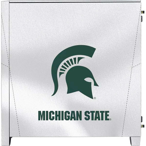 Michigan State University White Jersey Corsair 4000D Tempered Glass Mid-Tower ATX Case Skin