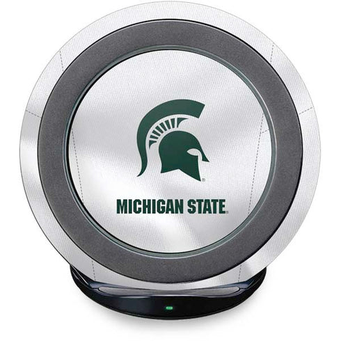 Michigan State University White Jersey Fast Charge Wireless Charging Stand Skin