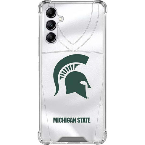 Michigan State University White Jersey Gabb Phone 4 Clear Case