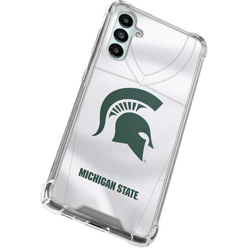 Michigan State University White Jersey Gabb Phone 4 Clear Case