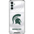 Michigan State University White Jersey Galaxy A13 5G Clear Case