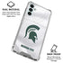 Michigan State University White Jersey Galaxy A13 5G Clear Case