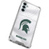 Michigan State University White Jersey Galaxy A14 5G Clear Case