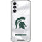Michigan State University White Jersey Galaxy A15 5G Clear Case