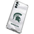 Michigan State University White Jersey Galaxy A15 5G Clear Case