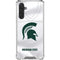Michigan State University White Jersey Galaxy A17 Clear Case