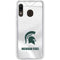 Michigan State University White Jersey Galaxy A20 Clear Case