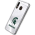 Michigan State University White Jersey Galaxy A20 Clear Case
