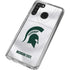 Michigan State University White Jersey Galaxy A21 Clear Case