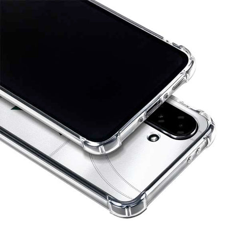 Michigan State University White Jersey Galaxy A36 5G Clear Case