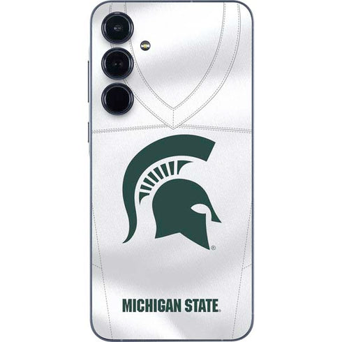 Michigan State University White Jersey Galaxy A36 5G Skin