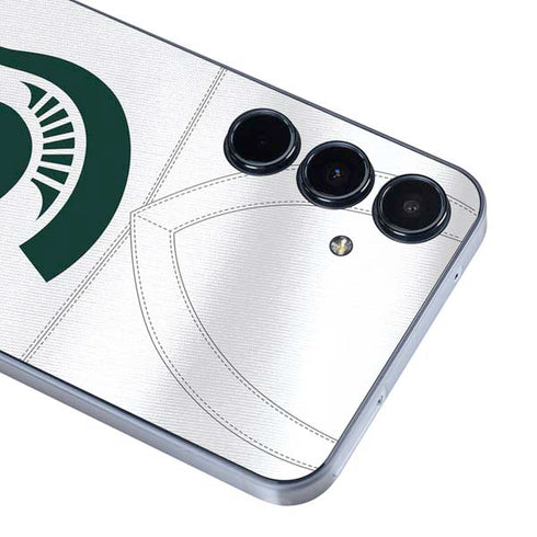 Michigan State University White Jersey Galaxy A36 5G Skin