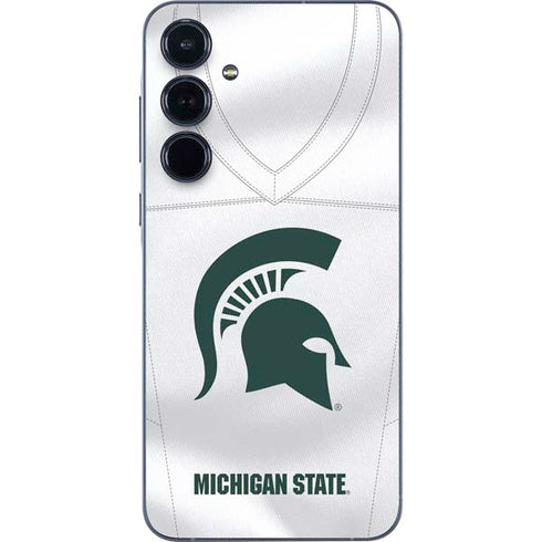 Michigan State University White Jersey Galaxy A55 5G Skin