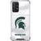 Michigan State University White Jersey Galaxy A72 5G Clear Case