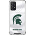 Michigan State University White Jersey Galaxy A72 5G Clear Case