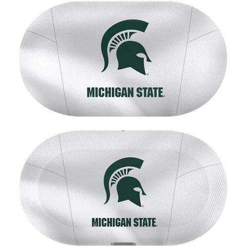 Michigan State University White Jersey Galaxy Buds Plus Skin