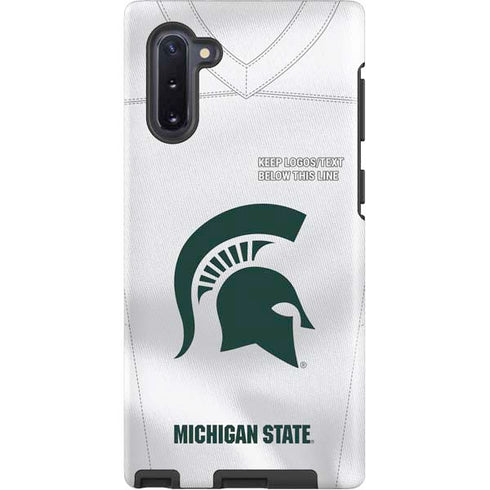 Michigan State University White Jersey Galaxy Cases