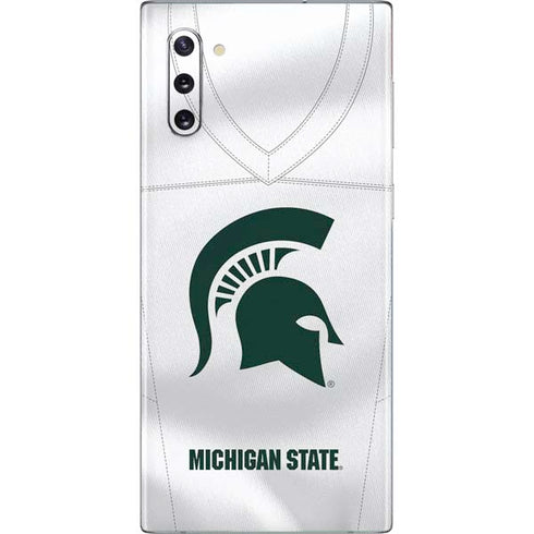 Michigan State University White Jersey Galaxy Note 10 Skin