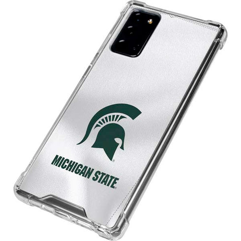 Michigan State University White Jersey Galaxy Note20 5G Clear Case