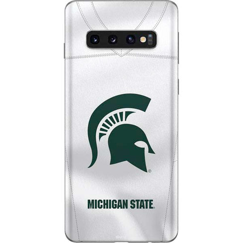 Michigan State University White Jersey Galaxy S10 Skin