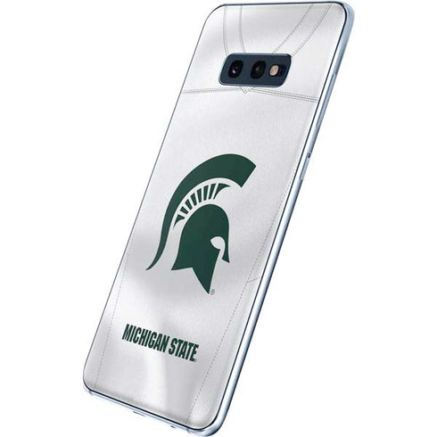 Michigan State University White Jersey Galaxy S10e Skin