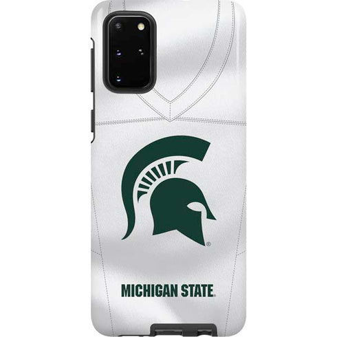 Michigan State University White Jersey Galaxy S20 Plus Pro Case