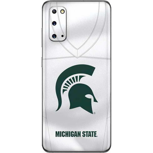 Michigan State University White Jersey Galaxy S20 Skin