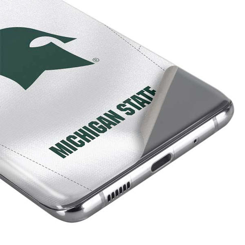 Michigan State University White Jersey Galaxy S20 Skin