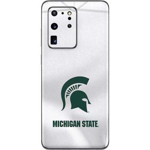 Michigan State University White Jersey Galaxy S20 Ultra 5G Skin
