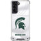Michigan State University White Jersey Galaxy S21 5G Clear Case