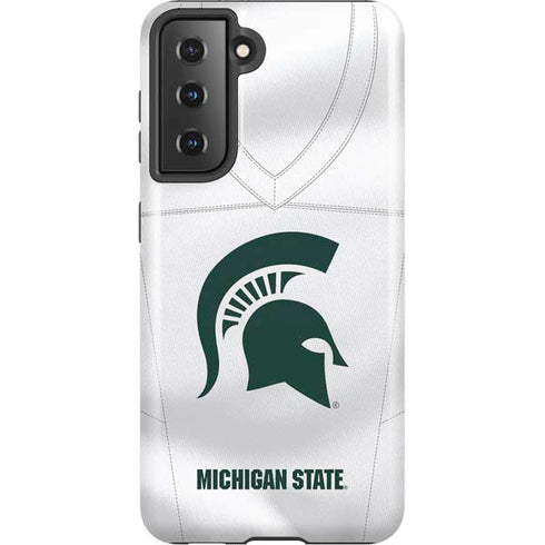 Michigan State University White Jersey Galaxy S21 5G Pro Case
