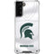 Michigan State University White Jersey Galaxy S21 Plus 5G Clear Case