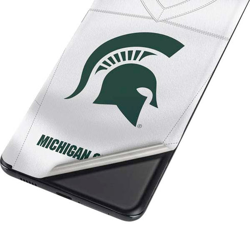 Michigan State University White Jersey Galaxy S21 Plus 5G Skin