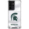 Michigan State University White Jersey Galaxy S21 Ultra 5G Clear Case