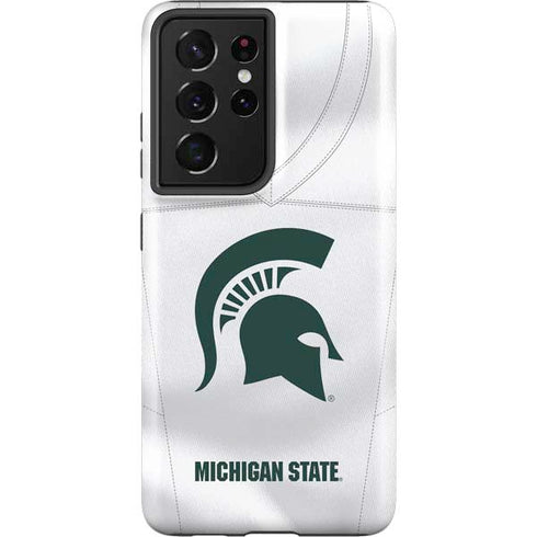 Michigan State University White Jersey Galaxy S21 Ultra 5G Pro Case