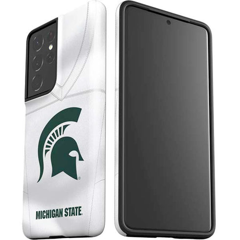 Michigan State University White Jersey Galaxy S21 Ultra 5G Pro Case