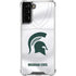 Michigan State University White Jersey Galaxy S22 Plus Clear Case