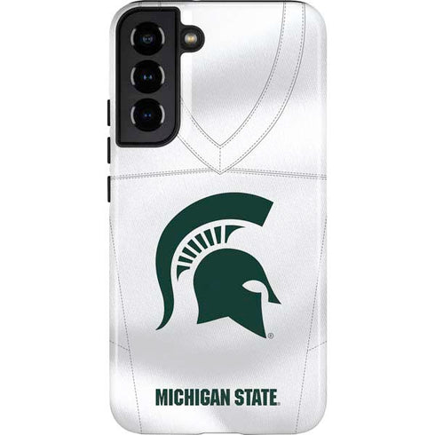 Michigan State University White Jersey Galaxy S22 Plus Pro Case