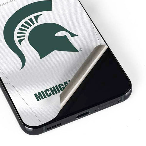 Michigan State University White Jersey Galaxy S22 Plus Skin
