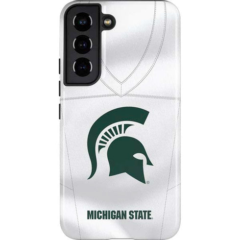 Michigan State University White Jersey Galaxy S22 Pro Case