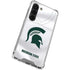 Michigan State University White Jersey Galaxy S23 Clear Case