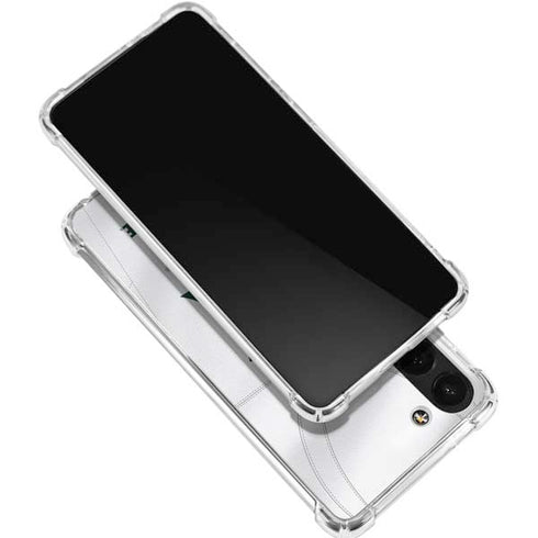Michigan State University White Jersey Galaxy S23 FE Clear Case
